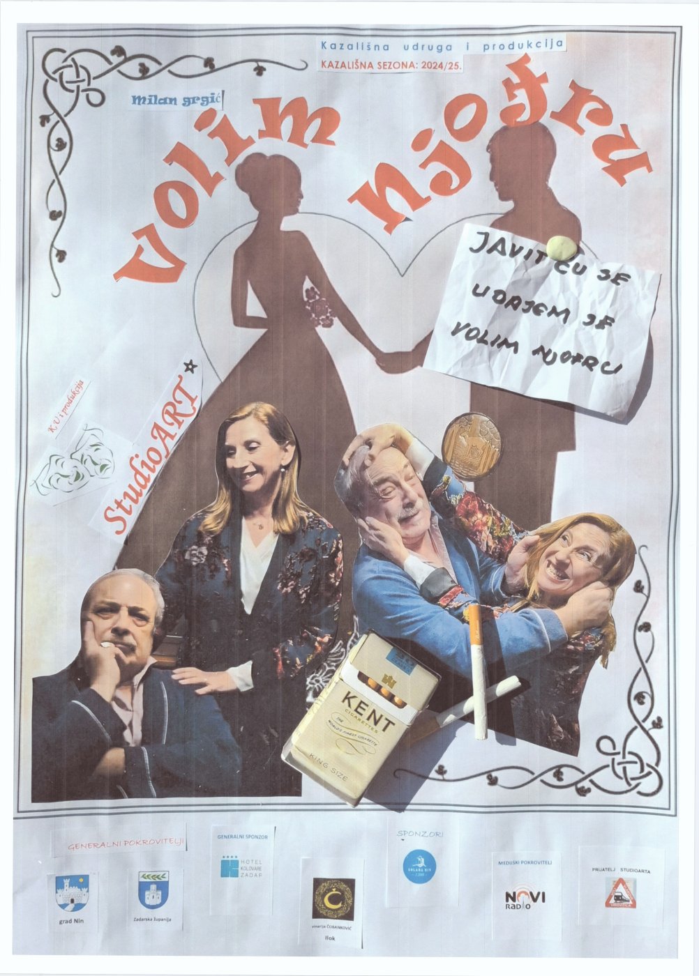Plakat predstave Volim Njofru
